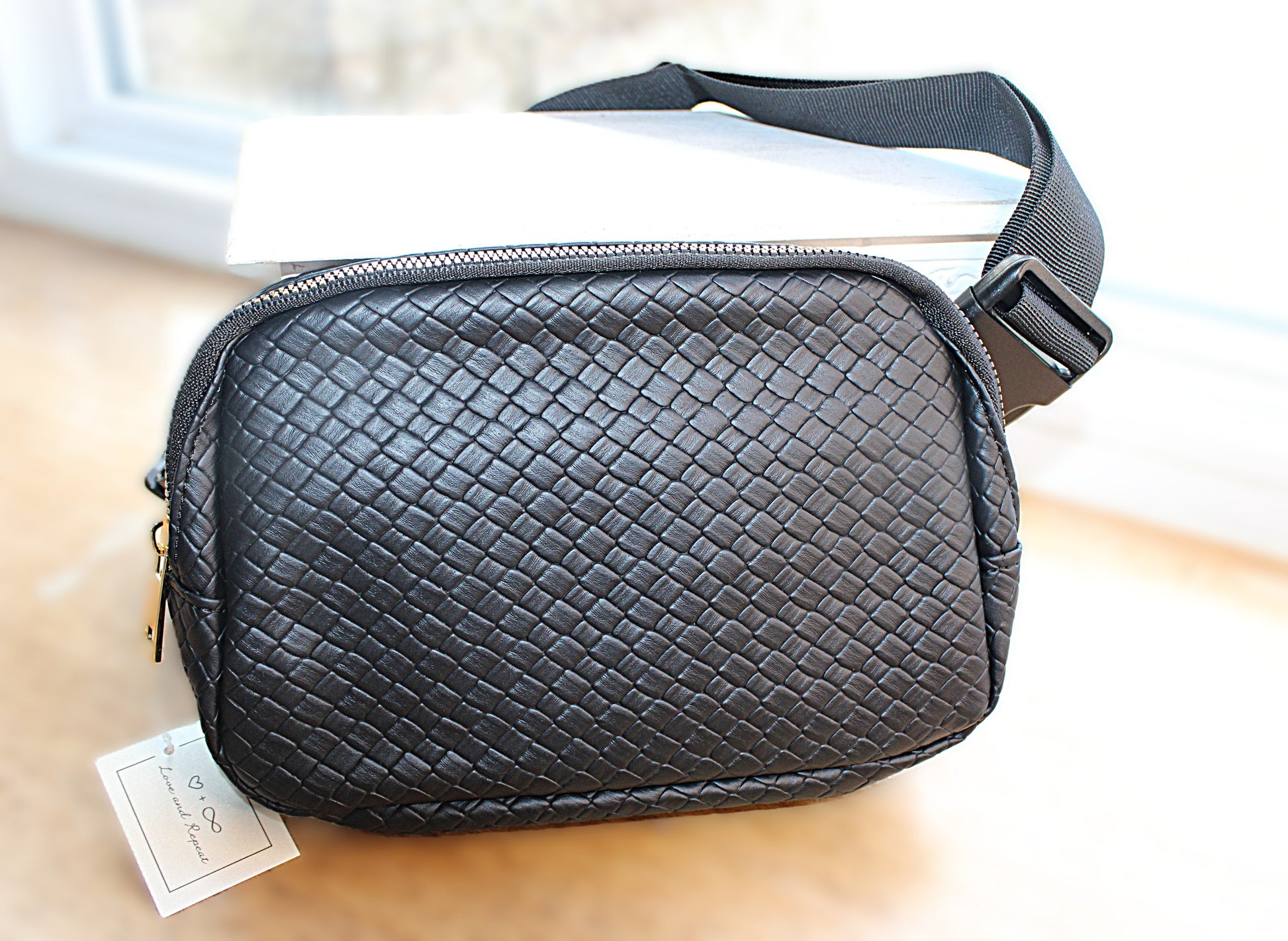 Love and Repeat crossbody bag or fanny pack! Choice is yours!